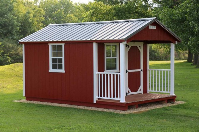 Как сделать хозблок из профильной трубы своими руками