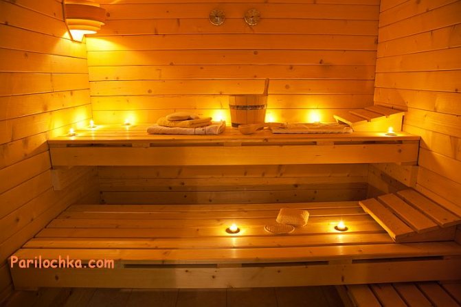 парилка в сауне