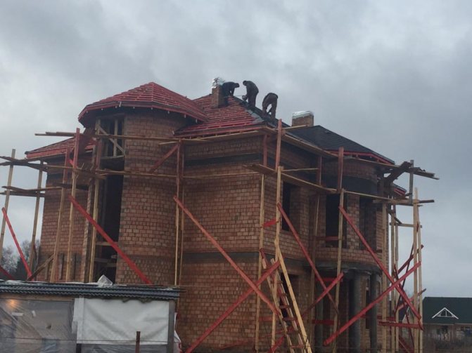 Реконструкция кровли в деревне Карцево