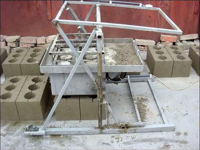 Станок для изготовления шлакоблока