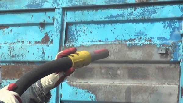 Пескоструйная обработка прицепа ОБработка прицепа