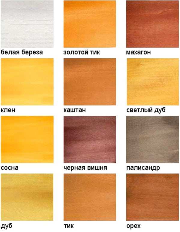 Оттенки пропитки Galamix Грунт-пропитка защитно-декоративная Galamix