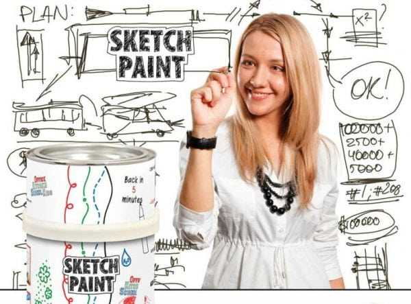 Краска профессиональная Sketch Paint для ровных поверхностей Специальная краска Sketch Paint
