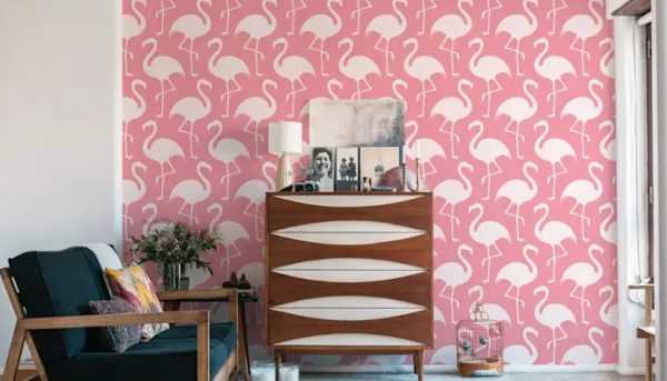 Сладкая сирень в интерьере Стена окрашенная в Sweet Lilac