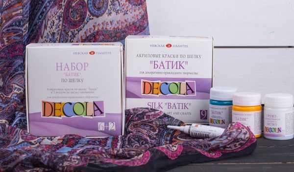 Акриловые краски для тканей Набор акриловых красок по шелку
