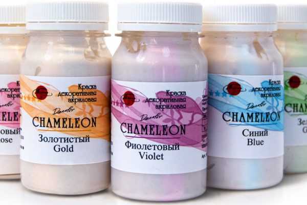 Акриловые краски Деколор Хамелеон с эффектом перламутра Акриловые краски для ткани просты в использовании