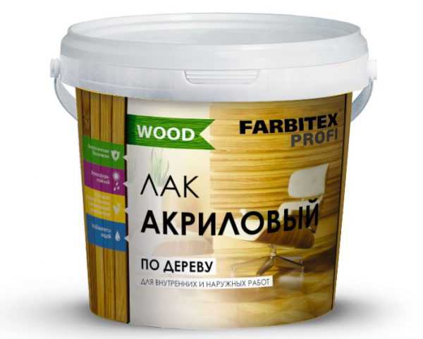 Универсальный акриловый состав FARBITEX PROFI WOOD Акриловый лак для дерева