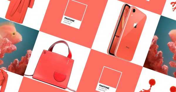 Использование тона Живой коралл Аксессуары в цвете Living Coral