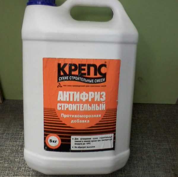 Антифриз строительный Противоморозная добавка позволяет использовать клей при минусовой температуре