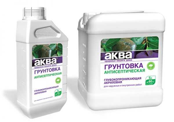 Антисептическая грунтовка Аква Использование грунтовки с содержанием фунгицидов уничтожает плесень
