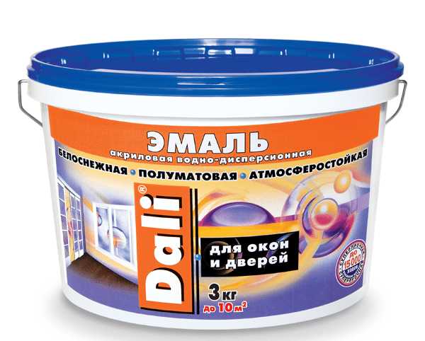 Акриловая краска для окон Атмосферостойкая акриловая эмаль для нанесения на окна и двери