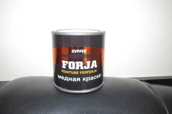 Банка с краской цвета меди Патина - медная краска