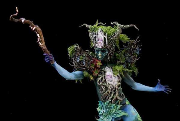 Фестиваль боди-арт в Австралии Модель на фестивале боди-арта