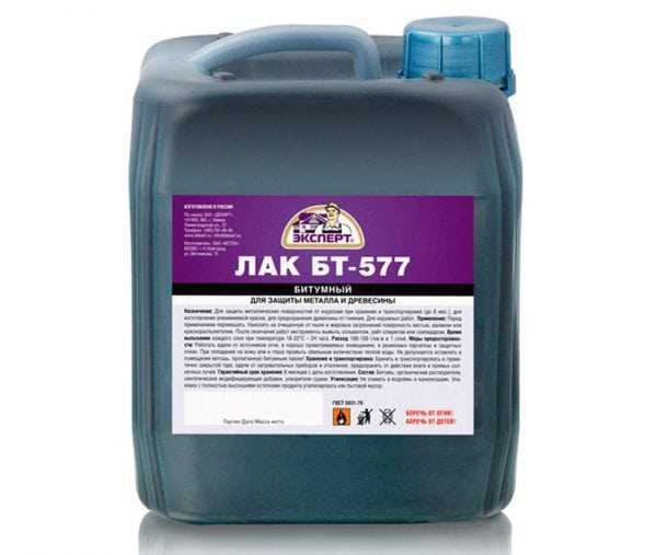 Канистра битумного лака БТ-577 Битумный лак по металлу