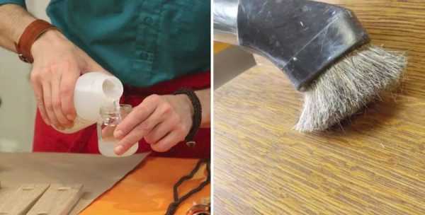 Два способа браширования древесины