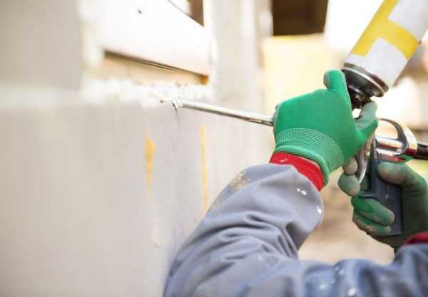 Применение монтажной пены Жидкая монтажная пена