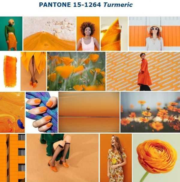 Pantone Куркума Цвет 2019 года Turmeric