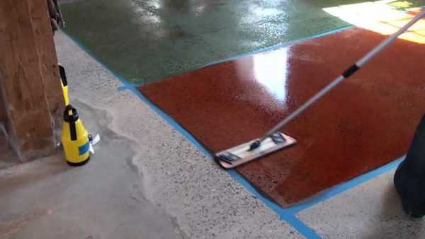 Цветная пропитка Цветные упрочняющие составы для бетона