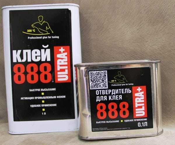 Двухкомпонентный клей 888 888 Ультра Плюс с отвердителем