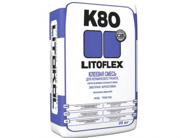 LITOFLEX K80 эластичный Эластичная смесь для керамического гранита