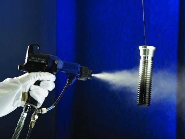 Процесс электростатической покраски Электростатическое окрашивание детали