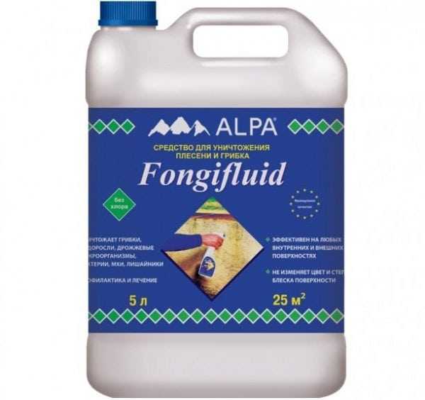 Эмульсия Fongifluid Alpa Средство для уничтожения плесени и грибка