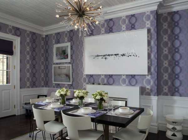 Обои в столовой Эстетика и практичность виниловых обоев