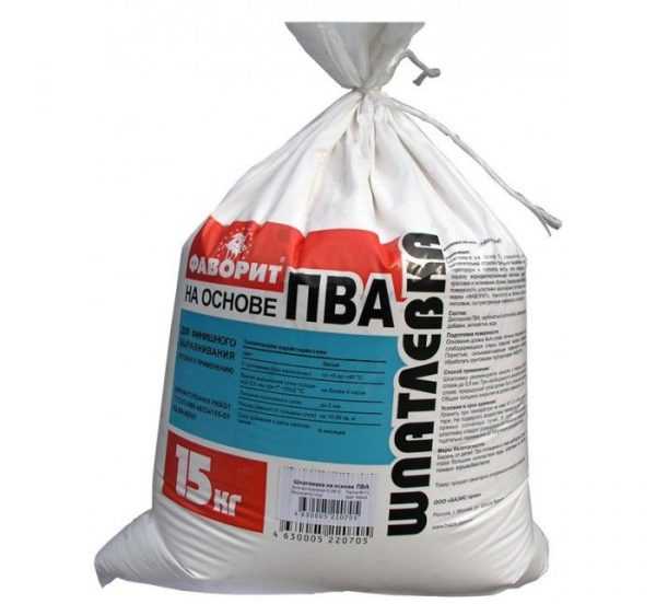 Для финишного выравнивания Фаворит на основе ПВА 15 кг