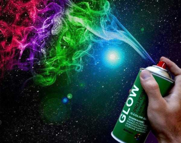 Флуоресцентная аэрозольная краска Флуоресцентная аэрозольная краска для декора