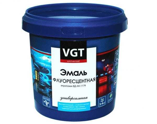 Краска флуоресцентная Флуоресцентная акриловая эмаль ВД-АК-1179