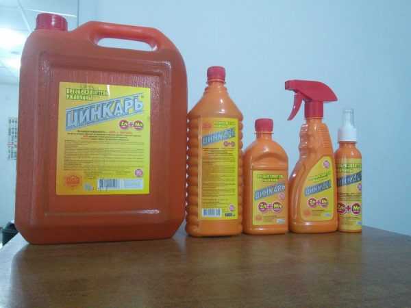 Виды упаковки Формы выпуска цинкаря