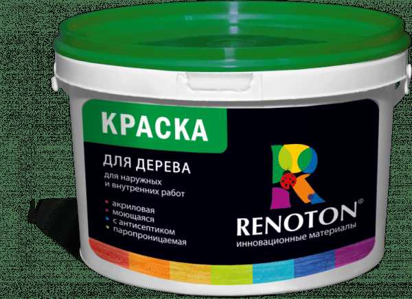 Акриловая краска RENOTON Краска для дерева на основе акрила
