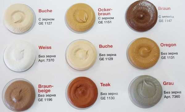 Цветовая палитра герметиков Цвета герметика