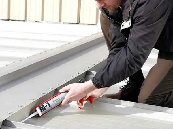 Нейтральный состав для кровли из металла Герметик для металлической крыши