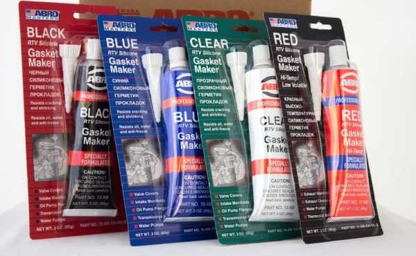 Герметики ABRO 11AB различного цвета Средство ABRO 11AB R