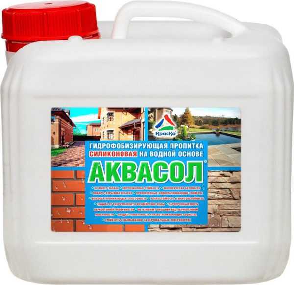 Аквасол - водоотталкивающая пропитка Гидрофобизирующая пропитка на водной основе