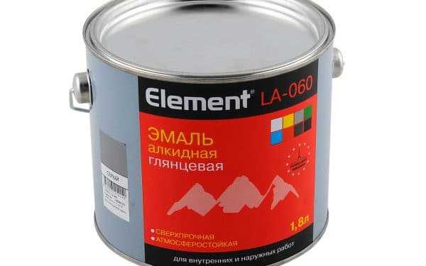 Эмаль Element для наружных и внутренних работ Глянцевая алкидная эмаль