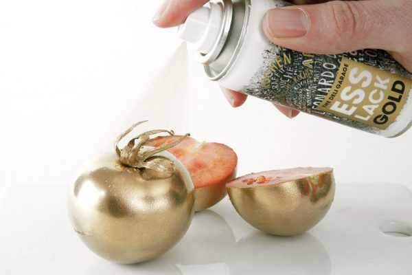 Золотая краска в баллоне Аэрозольная краска золотого цвета