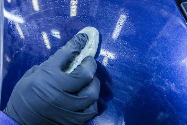 Голубая глина для автомобиля Чистка кузова абразивной глиной