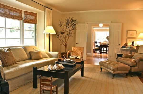 Классический стиль в гостиной Гостиная в песочных тонах