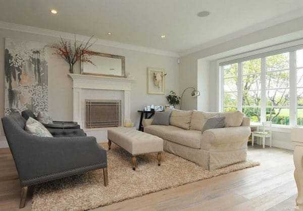 Гостиная в серо-бежевом цвете Сочетание с бежевым