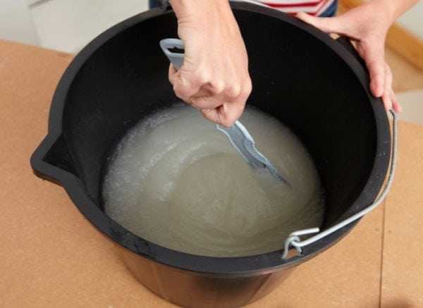 Готовим обойный клей Разведение клея Oskar для стеклообоев