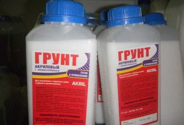 Акриловая грунтовка Грунт акриловый с антисептиком