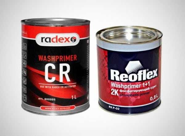 Кислотный грунт Radex CR Реактивные грунты Radex CR и Reoflex Washprimer 2К