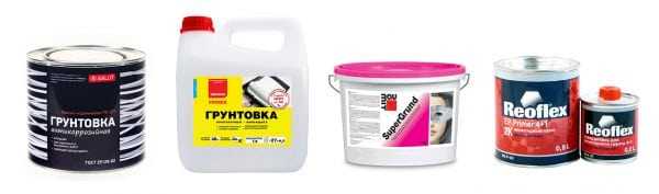 Разные виды качественных грунтовок Виды грунтовок