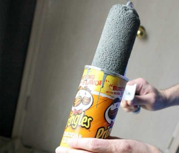 Самодельный тубус для валика Хранение валика в упаковке от чипсов