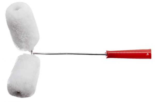 Инструмент для нанесения краски с двойным валиком