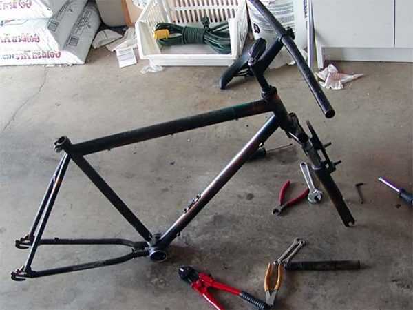 Разборка рамы Инструменты для разборки велосипеда