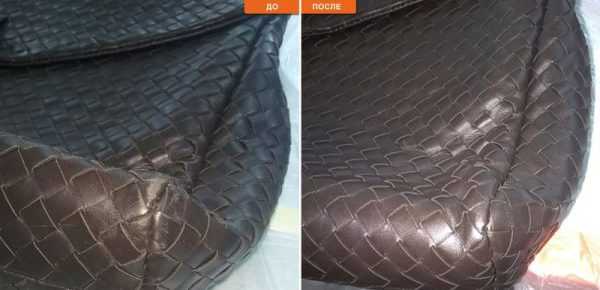 Кожаная сумка до и после покраски Сумка из кожи