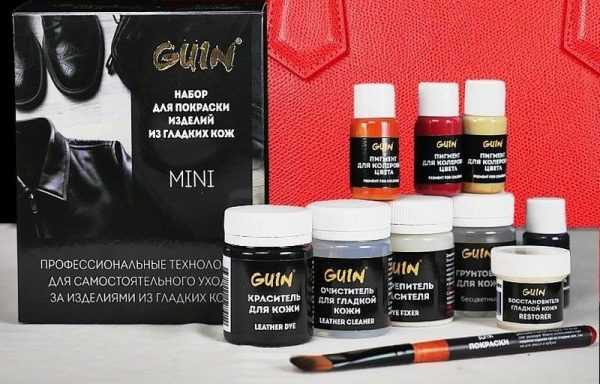 Специальные краски для кожаных изделий Краски для кожи Guin